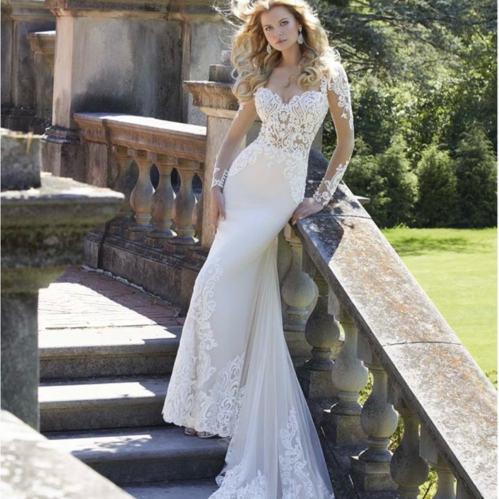 Mori Lee Phillipia Elegant Lace Wedding Dress